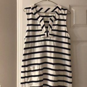 Kate Spade Navy Stripe Bow Dress w/ pockets